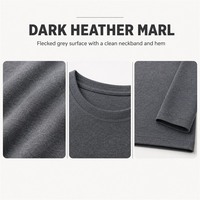 T-shirts à manches longues vierges avec logo personnalisé, 100 % polyester, 220 grammes, écologiques, séchage rapide, décontractés pour hommes, OEM