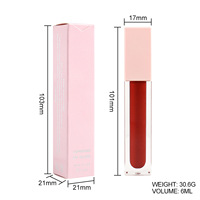 Gloss à lèvres minéral en gros sous marque privée, imperméable, teinté, liquide, repulpant, longue tenue, pour maquillage quotidien, faible MOQ