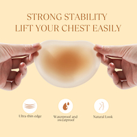 Cache-tétons autocollants en silicone en forme de cœur, réutilisables, invisibles, couvre-seins sans couture, accessoire pour femmes, vente en gros