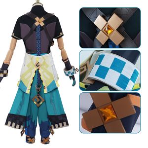 <span class=keywords><strong>Genshin</strong></span> <span class=keywords><strong>Impact</strong></span> Kinich Cosplay disfraz conjunto completo juego peluca zapatos uniforme traje hombres niños Anime FIESTA DE Halloween accesorios de juego de rol - Product Image 2