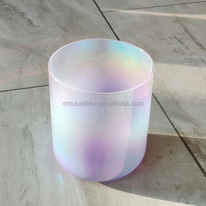 Cuenco de Cristal Transparente Q're Dream Color, 99.99% Cuarzo Puro, Cuenco Cantante de Cristal para Meditación, Yoga, Salud y Amuleto - Product Image 4
