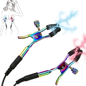 <span class=keywords><strong>Corrector</strong></span> de pezones Estimulación del placer sexual para adultos Clip de pecho Bondage producto sexual descarga eléctrica Abrazadera de pezón de metal para mujeres - Product Image 1