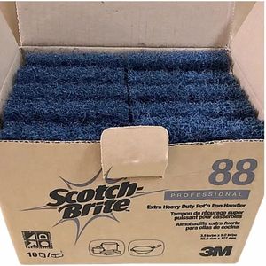 Industriel 3M 88 #   Tampon de nettoyage robuste pour sols durs, idéal pour la restauration, l'industrie et la cuisine - Product Image 5