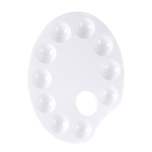 <span class=keywords><strong>Palette</strong></span> en plastique <span class=keywords><strong>de</strong></span> peinture <span class=keywords><strong>de</strong></span> pétales blancs en porcelaine épaisse <span class=keywords><strong>Palette</strong></span> ronde <span class=keywords><strong>de</strong></span> peinture <span class=keywords><strong>de</strong></span> <span class=keywords><strong>Gouache</strong></span> <span class=keywords><strong>de</strong></span> puits <span class=keywords><strong>de</strong></span> rainures multiples - Product Image 4