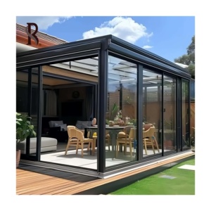 Nouvelle Serre de Jardin Nordique Américaine en Aluminium à Cadre en A, Écologique, à Rupture de Pont <span class=keywords><strong>Thermique</strong></span>, avec Véranda en Verre Extérieure – <span class=keywords><strong>Meilleur</strong></span> Prix - Product Image 5