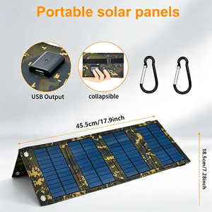 60W Portable Foldable Monocrystalline Silicon <b>Solar</b> <b>Panels</b> USB 5V Charger 20% Efficiency <b>Mini</b> Outdoor Charging for Portable - Product Image 5