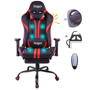 Vente en gros de mobilier de bureau Fauteuil de gaming ergonomique à LED avec massage et haut-parleurs Cadeira Gamer RGB Preto Rodas de silicone <span class=keywords><strong>DR</strong></span> - Product Image 1