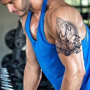 Impermeabile lunga durata del tatuaggio adesivo a base di erbe per la gamba del braccio del corpo del petto Semi-permanente del tatuaggio del tatuaggio finto temporaneo personalizzato - Product Image 2