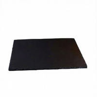 Assiette rectangulaire noire de 11 pouces pour restaurant de sushi, design Japandi moderne, durable et compatible lave-vaisselle