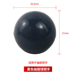 Plastic <b>Drawer</b> Handles Round <b>Silver</b> Black Pp Material Easy Installation Minimalist Design Furniture <b>Knobs</b> - Product Image 3