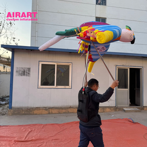 Marioneta de Pájaro Loro Inflable Colorida para Publicidad y Espectáculos Circenses - Product Image 3