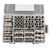 Ensemble de raccords rapides pour conduite d'air en nylon universel, raccords de tuyauterie pneumatique pour camion, raccords droits à connexion rapide