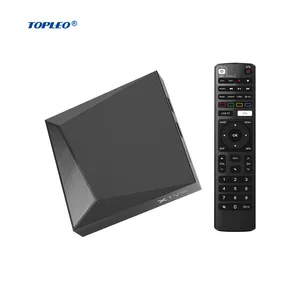 Topleo certifitv tv kutusu 2GB 16GB Android 9.0 Set top box XTV PRO çift wifi s905x3 akıllı tv kutusu android certificado