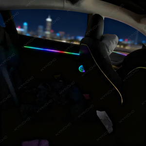 For Tesla Model 3 Symphony LED Car Ambient <strong>Light</strong> 64 Colors Intelligent Interior Dimmable Lighting Automotive Ambient Lighting - Product Image 5