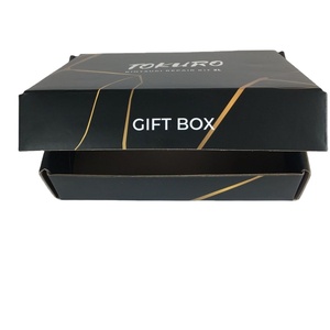 Petites boîtes d'expédition <span class=keywords><strong>noir</strong></span> brillant avec logo personnalisé Boîte d'emballage en carton pour <span class=keywords><strong>robe</strong></span> - Product Image 4