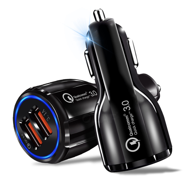 Hot Sale Car Charger Dual Usb Ports 5v 3.1a Car-charger Quick Charge 3.0 Mobile Phone Usb Charger for All Mobile Phone