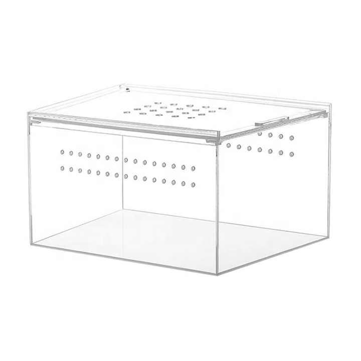 Custom OEM Transparent Insect Breeding Box Terrarium Cage Tank Reptile ...