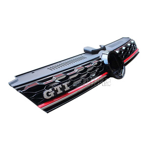 Calandre avant en nid d'abeille pour Volkswagen Golf 7.5 GTI 2018-2019, en plastique ABS, amélioration du pare-chocs - Product Image 2