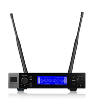 VM200 UHF Double 2 canaux Microphone sans fil Dynacord Transmission longue distance Système sans fil Micro pour performance scénique