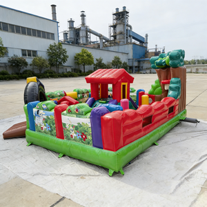 Castello Gonfiabile Commerciale Multigioco per Bambini con Scivolo e Tunnel per Noleggio Feste - Product Image 3