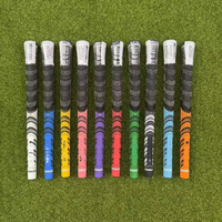 Poignées de golf multi-composants - Double texture haute adhérence, pièces de rechange professionnelles multicolores pour clubs de golf standard/midsize