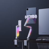 Soporte Giratorio Boneruy H01 de Aleación de Aluminio Colorido, Soporte Móvil en Cantilever para Teléfono y Tableta, Soporte Flexible para Ver en el iPad