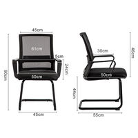 Chaise de bureau ergonomique en tissu pour la maison et le bureau, vente en gros d'usine, chaise de travail pour personnel