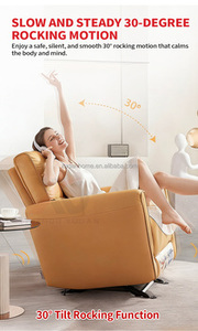 Sillón Reclinable Eléctrico de Lujo en Cuero Genuino con <span class=keywords><strong>Motor</strong></span> Silencioso y Reposabrazos Eléctricos - Product Image 5