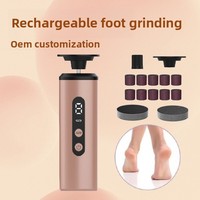 Lime à pied électrique à neuf vitesses manucure portable et dissolvant de callosités outil de broyeur de peau morte et d'ongles pour les soins des pieds