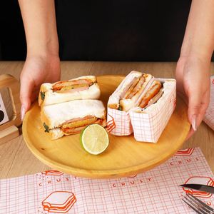 Papier ciré de qualité alimentaire personnalisé pour sandwichs et hamburgers, feuille unique, jetable, résistant à l'huile, papier de qualité alimentaire - Product Image 4
