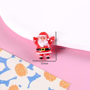 CHENXI Série de Noël personnalisée Breloques en résine DIY pour coques de téléphone, pinces à cheveux, artisanat moderne, décoration, accessoires en résine - Product Image 3