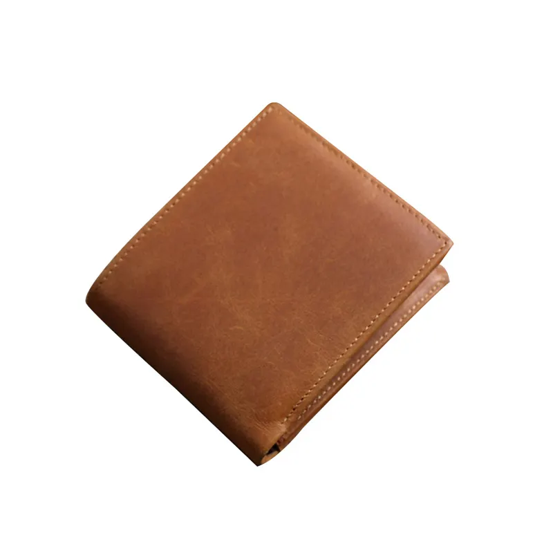 Manufacturers geschenk geldbörse aus echtem leder männer kurze retro brieftasche multi-funktion reise karte anzug brieftasche