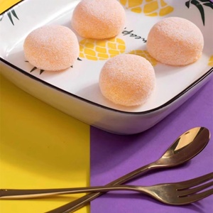 Daifuku glacé au durian et à la noix de coco, fourré à la crème de fruits tropicaux riches, mochi sans <span class=keywords><strong>gluten</strong></span> - Product Image 4