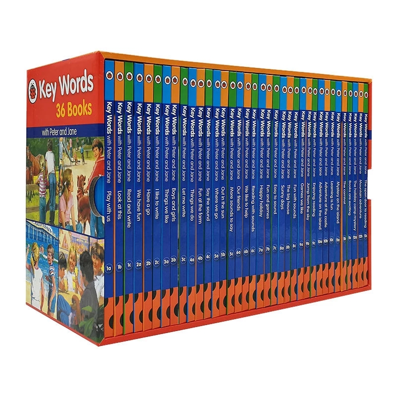 36pcs/set Books Ladybird Key Words with Peter Jane for English