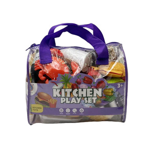 Frutta e verdura in plastica per bambini gioco finto gioco per bambini Set di taglio cibo da cucina giocattoli - Product Image 2