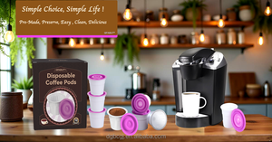 <span class=keywords><strong>Capsule</strong></span> di Caffè Vuote Monouso Portatili Ecologiche con Coperchi per Macchine Keurig, Riempibili Fai-da-Te, Grado Alimentare - Product Image 5