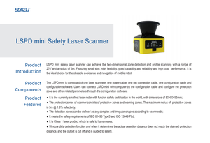 เซ็นเซอร์ไลดาร์อุตสาหกรรม Sdkeli 2d Safety Laser 270 องศา พร้อมระบบ PNP Output สำหรับตรวจจับสิ่งกีดขวาง 16 กลุ่มพื้นที่ - Product Image 6