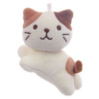 Oreiller en peluche court style japonais chat mignon écaille de tortue avec rembourrage en coton PP, hauteur 31cm-50cm, cadeau pour jeunes (7-14 ans)