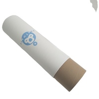 Tube d'expédition en carton/tube d'emballage pour courrier/affiches, boîte ronde, tube en papier kraft brun, couvercle en métal/plastique