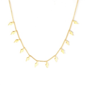 Delicate Waterproof Jewelry Charms <b>Choker</b> Necklace Women lightning Pendants Necklace - Product Image 1