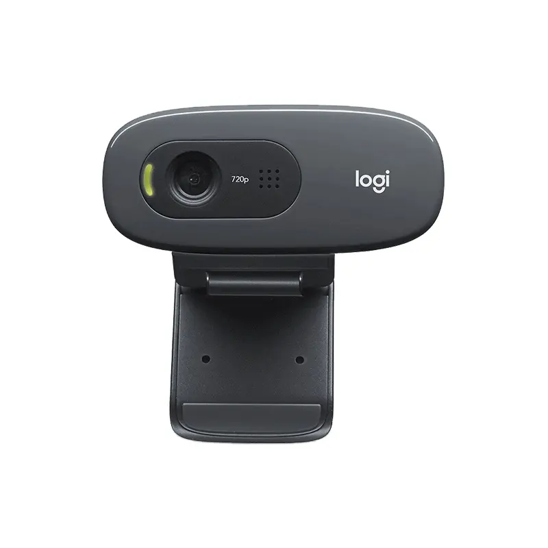 Logitech C270 mikrofon tanam, mikrofon tanam fokus tetap 720p HD panggilan Video kamera HD usb resmi