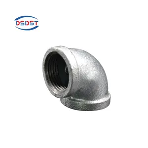 Galvanizing steel malleable cast iron pipe fittings couplings M&F threaded banded equal plumbing fittings stock