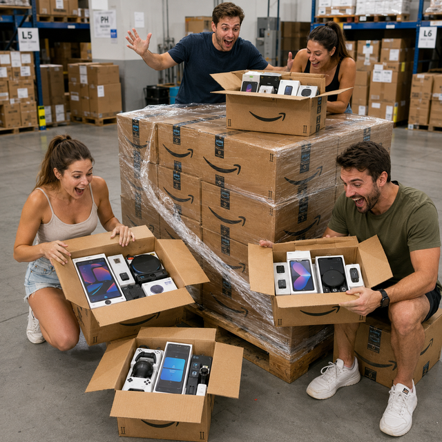 Wholesale 2026 Amazons Mystery Box Electronics Phone Laptop Speaker Watch Power Bank Online Store Trade Pack Buyers