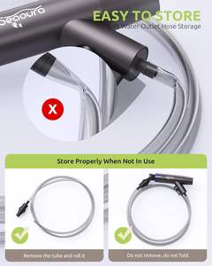 SEAOURA SR-529 Nettoyeur de gravier d'aquarium réglable, <span class=keywords><strong>pompe</strong></span> <span class=keywords><strong>à</strong></span> siphon, changeur d'<span class=keywords><strong>eau</strong></span>, lave-sable, aspirateur de débris, grattoir de verre - Product Image 4