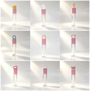 <span class=keywords><strong>Tube</strong></span> de brillant à lèvres personnalisé 3,5 ml 5 ml avec capuchon mignon carré ou rond, flacon cosmétique vide avec porte-clés <span class=keywords><strong>pour</strong></span> huile à lèvres, teinte à lèvres, cosmétiques <span class=keywords><strong>pour</strong></span> enfants - Product Image 3
