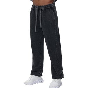 KEEPSHOWING Pantalon de survêtement acide pour homme, jogging athlétique à taille élastique, pantalon long d'entraînement avec cordon de serrage, pantalon de jogging en coton coloré - Product Image 2