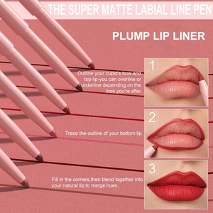 Private Label Custom Colour Lip <b>Liner</b> Twist up Vegan Retractable Lipliner Organic Lip <b>Liner</b> for Dark Skin - Product Image 3