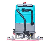 Machine à récurer les sols électrique rechargeable 24V Ride-On New Epoxy Terrazzo Tile Scraper Cleaner Granite Tile Sweeper