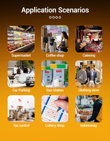Terminal portable robuste industriel Android MASUNG H10P avec lecteur de codes-barres 2D pour supermarché, entrepôt, restaurant, hôtel