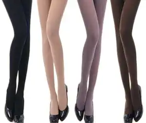 Meias grossas femininas, meias de veludo com modelos anti-gancho de seda